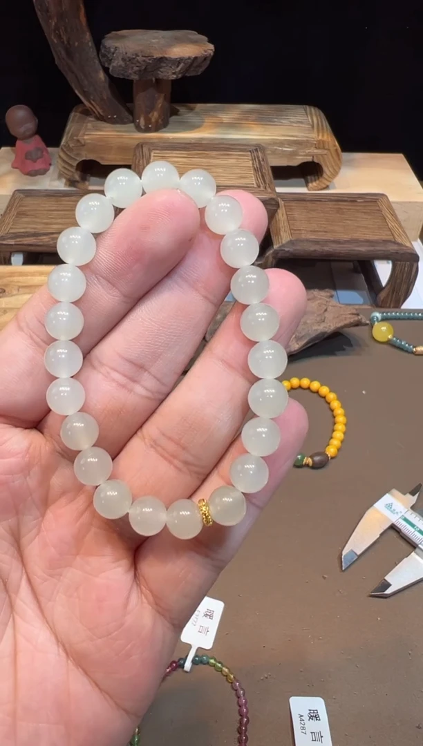 【闪购商品】和田玉手饰18K金镶嵌手饰@@0913