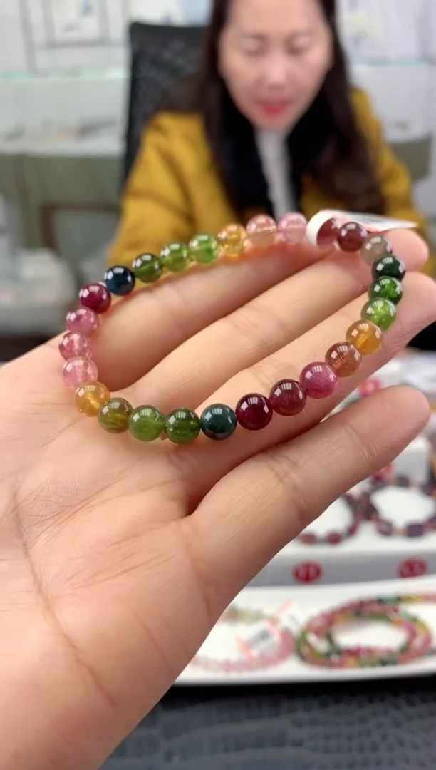 未镶嵌手串碧玺多样性发一条