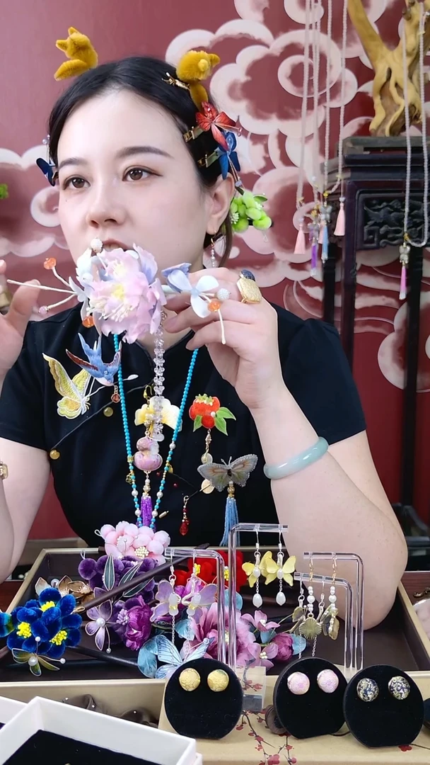 刺绣非遗绒花002