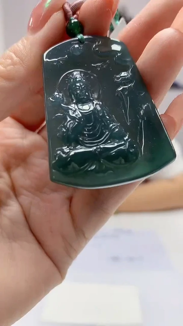 【闪购商品】定制翡翠未镶嵌4688DD-毛货挂件124