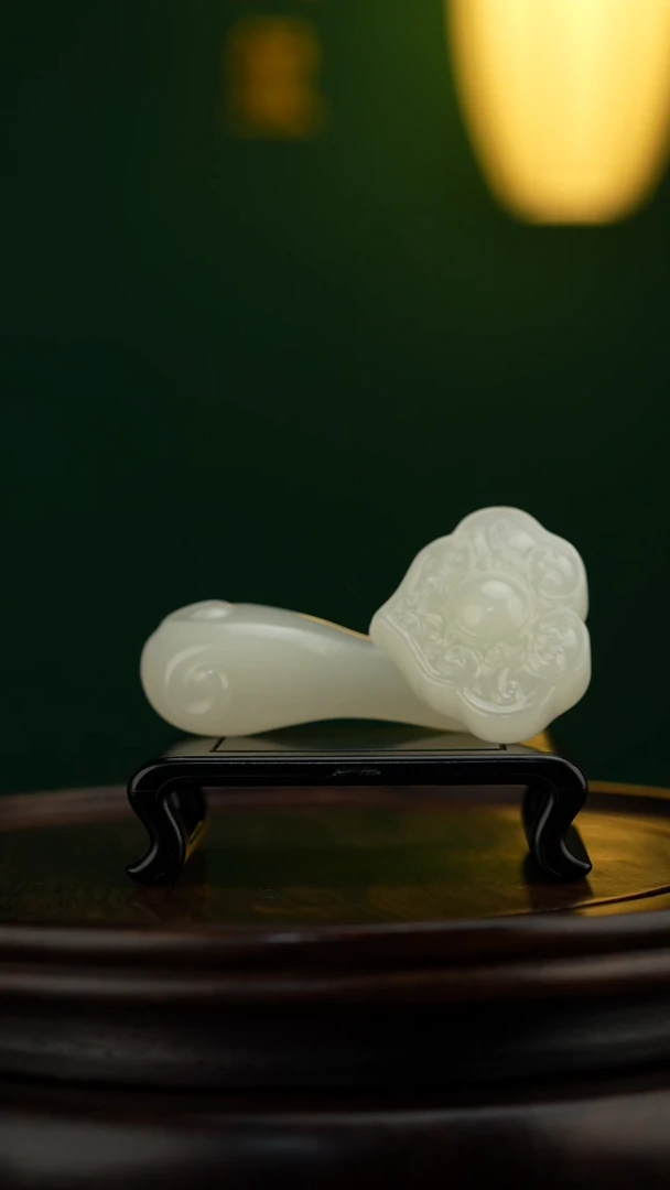 玉【平安如意】玉石摆件手把件