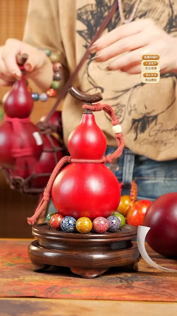 WS065大漆酒葫芦不包手串及旋转底座