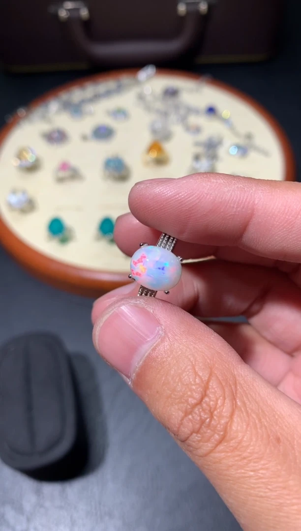 未镶嵌欧泊戒指F61