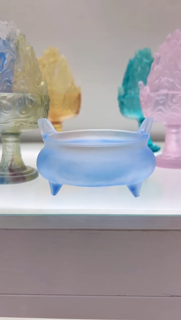 手工艺品琉璃古法琉璃宣德炉