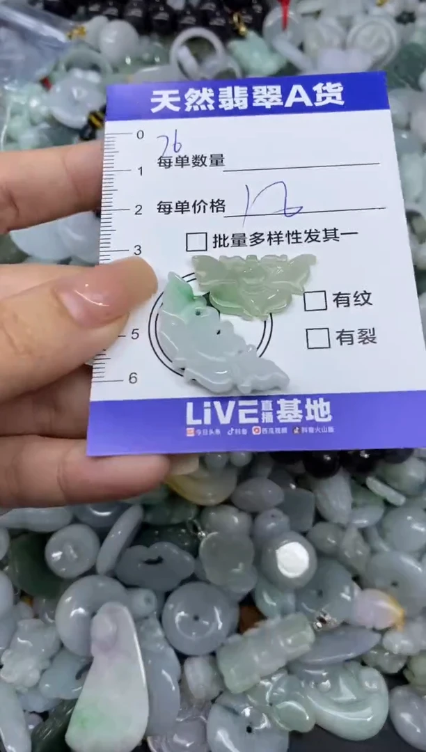 颈饰未镶嵌翡翠天然翡翠A货批量多样性发一件