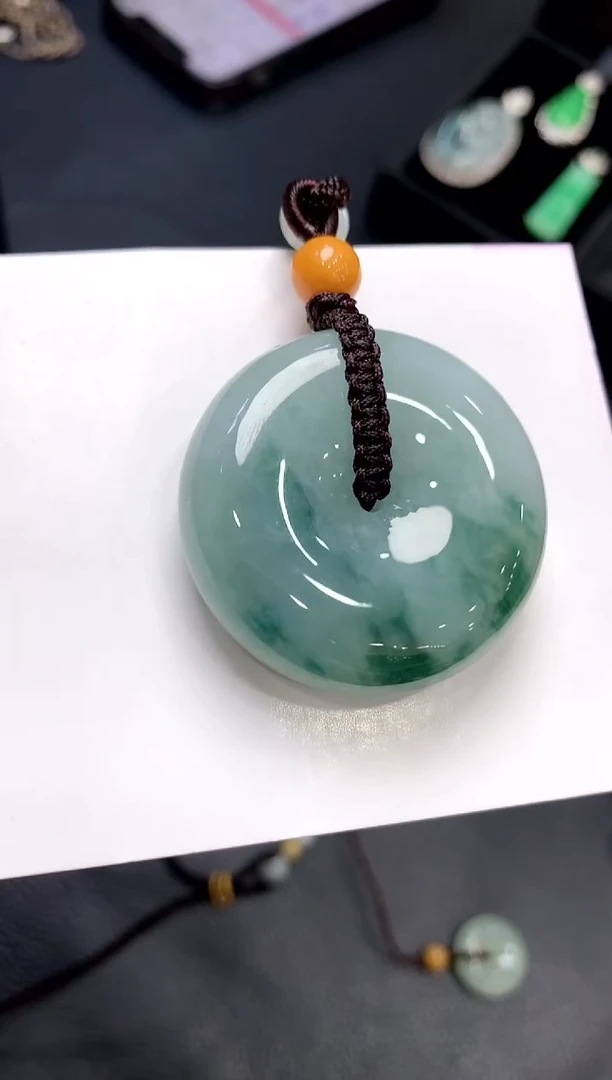 吊坠(不含链)未镶嵌翡翠平安扣