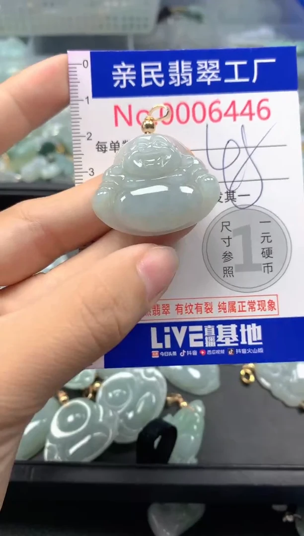 吊坠(不含链)未镶嵌翡翠6446