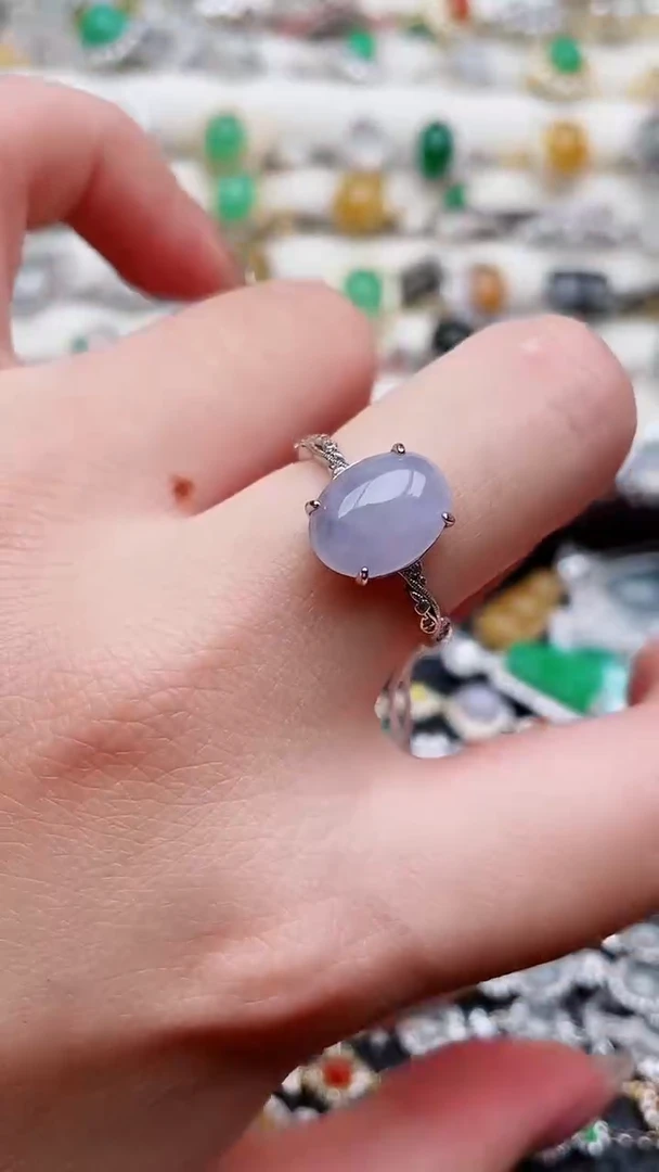 银S925镶嵌戒指翡翠41