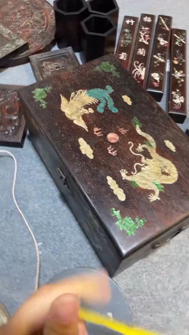 檀香紫檀（小叶紫檀）紫檀拆件雕刻板以直播间实物为准微瑕老物件