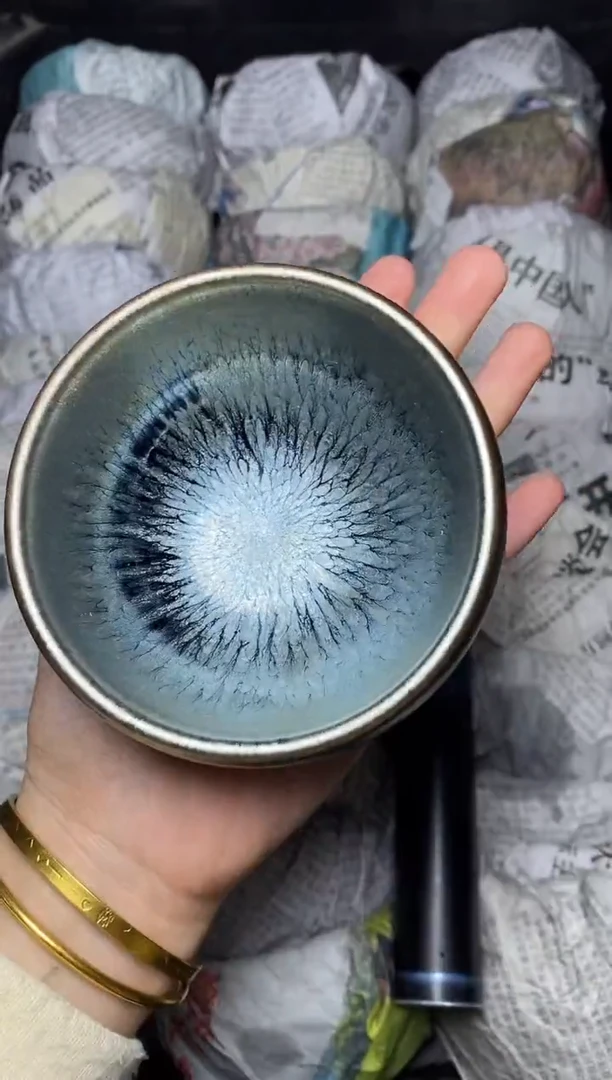 【闪购商品】茶盏百花 禅定 盏三疯建盏茶器