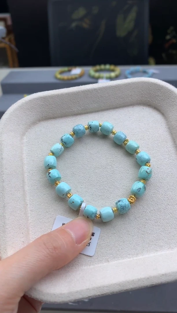 未镶嵌绿松石手串茜.F80