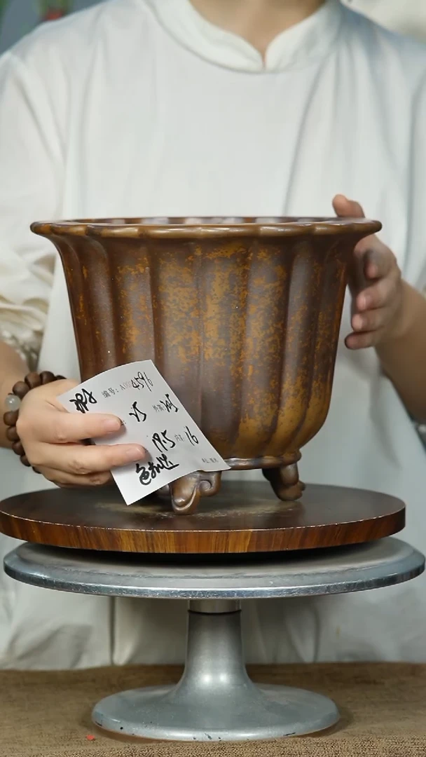 紫砂花盆4596瑕 紫砂花盆紫砂&