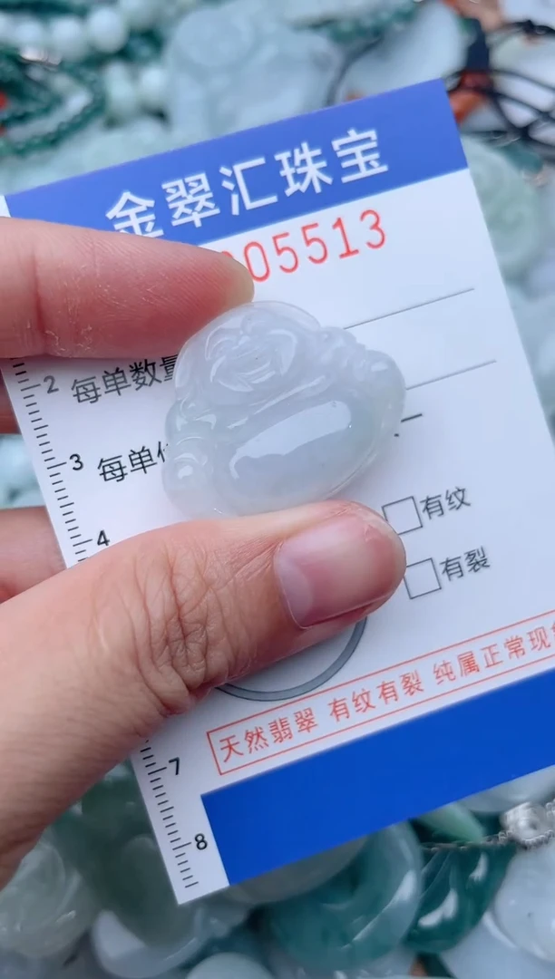 翡翠未镶嵌颈饰5513