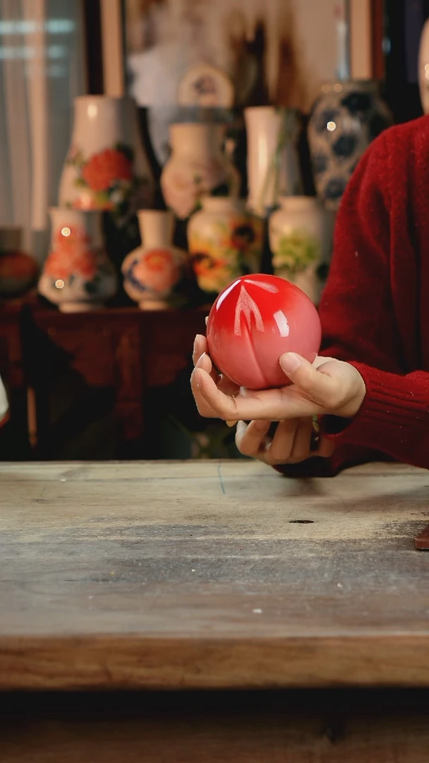 【闪购商品】瓷片景德镇纯手工釉下彩精品花瓶