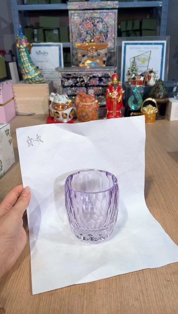 【闪购商品】杯42诗器钻石切子杯（紫）