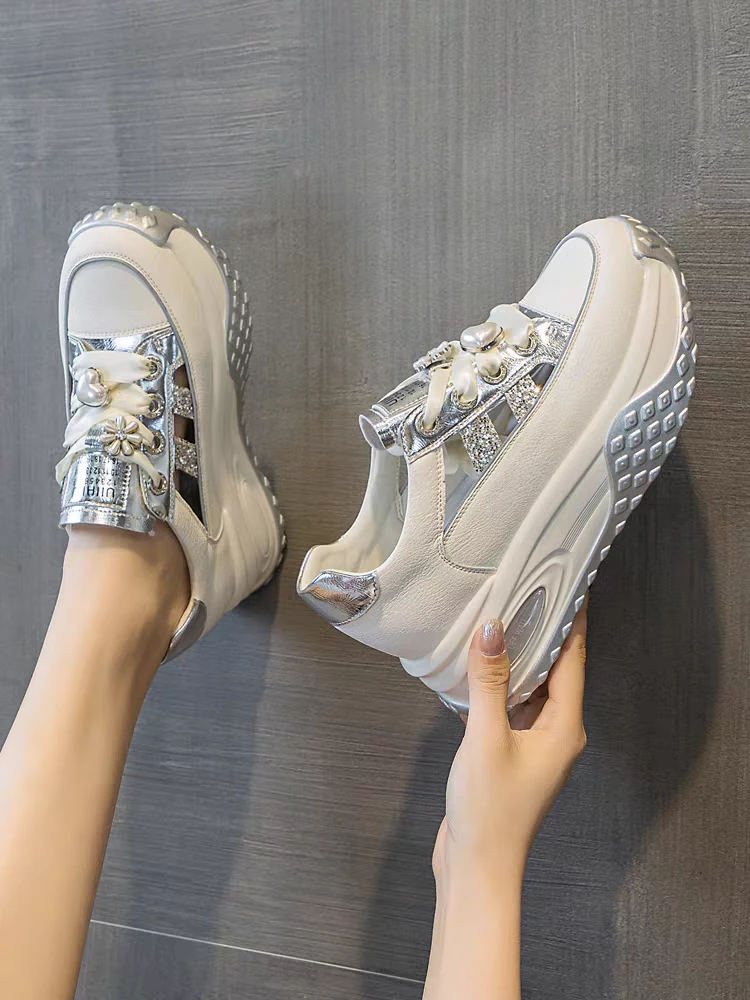 9181(升级版八爪鱼)新款厚底超轻镂空老爹鞋