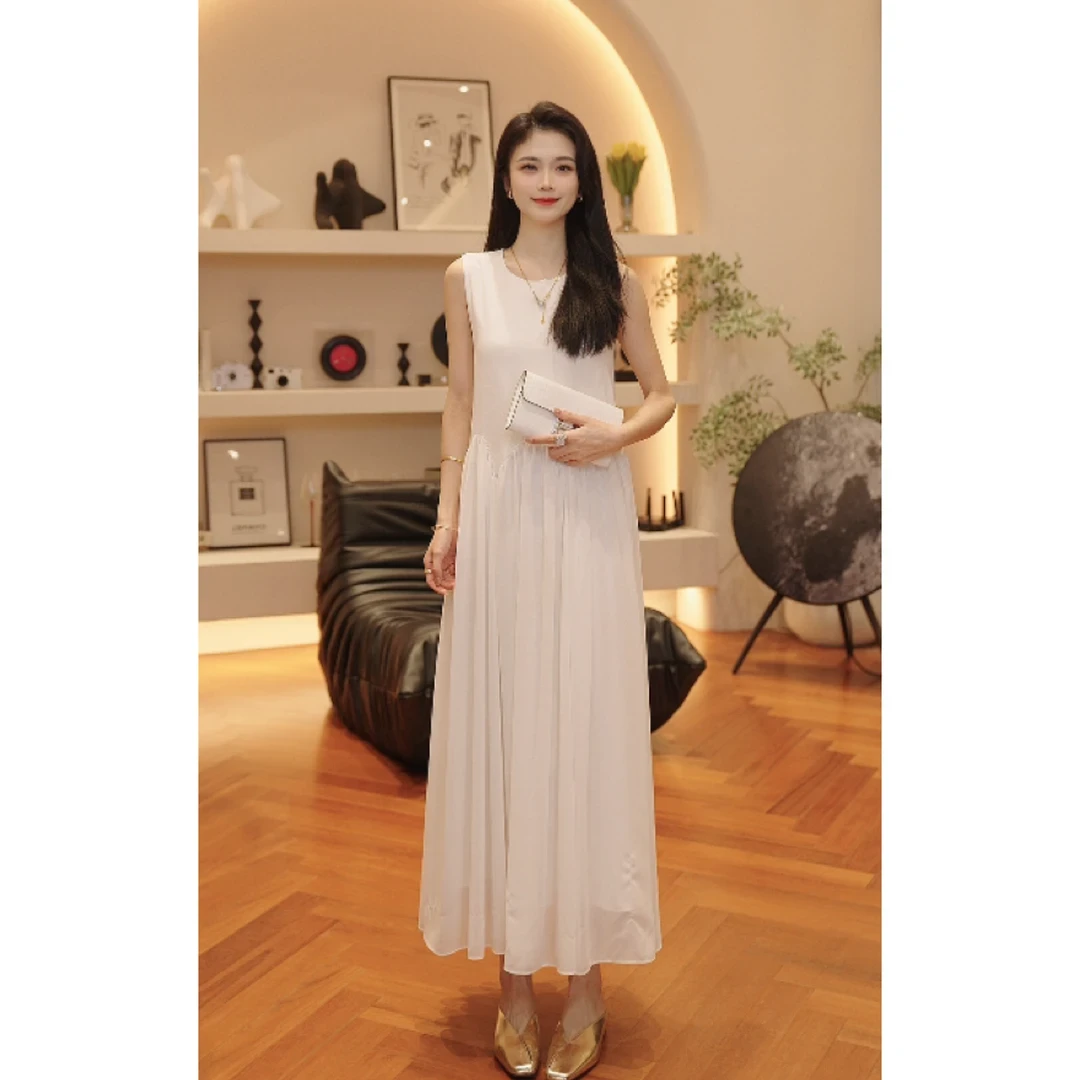 【光影】25年春夏潮流轻奢轻熟风高级感显瘦洋气丝质连衣裙小众设计