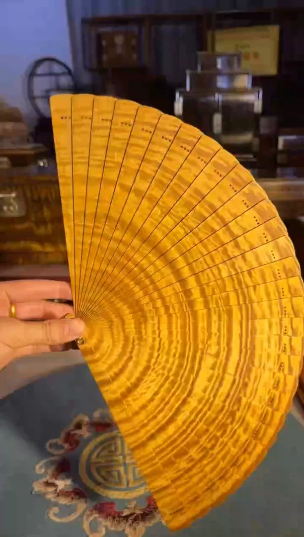 乌木类成套家具金丝楠 扇子 5