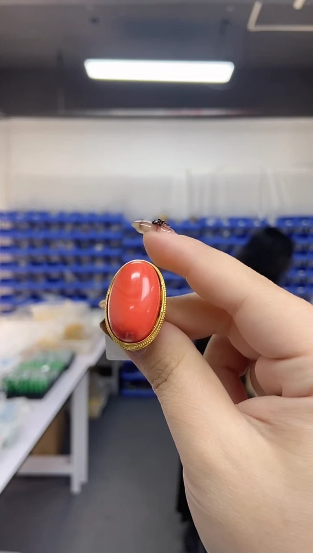 【闪购商品】玛瑙/玉髓戒指未镶嵌多样性发其一颜色微差