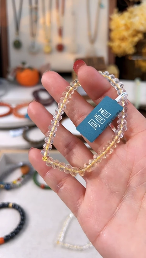 【闪购商品】水晶手绳18K金镶嵌@@A921B014580