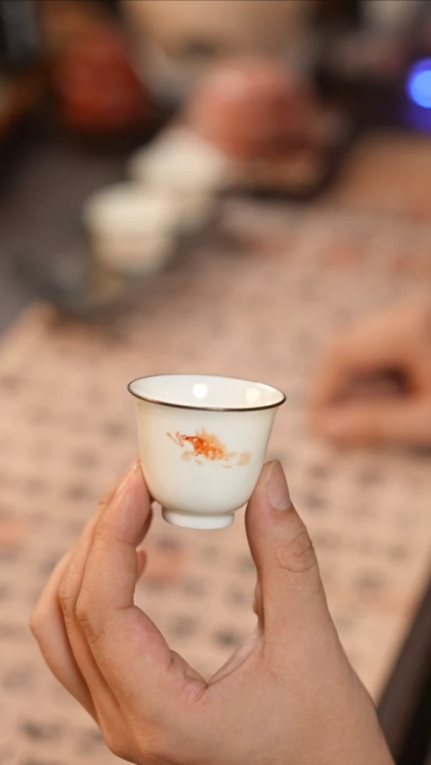 茶具景德镇迪斋鲑鱼主人杯