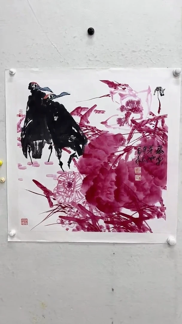 国画乔森国画作品4平尺