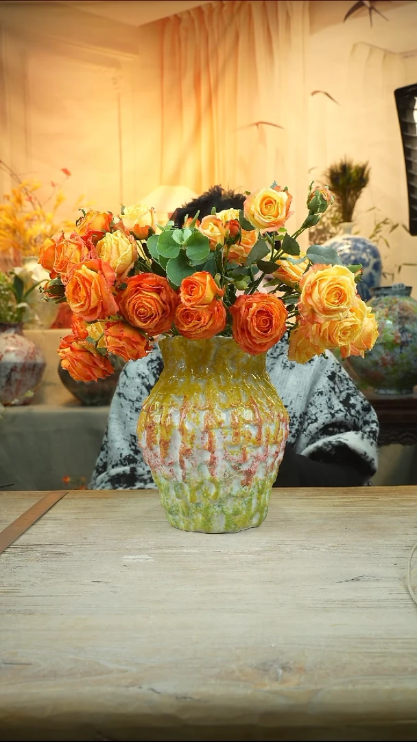 高25口14陶瓷花瓶花器