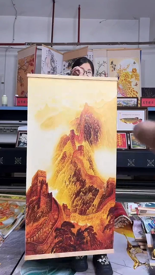 竖款竖款竖款挂画仓库清仓 少量有微瑕以直播间为准，尺寸60-120