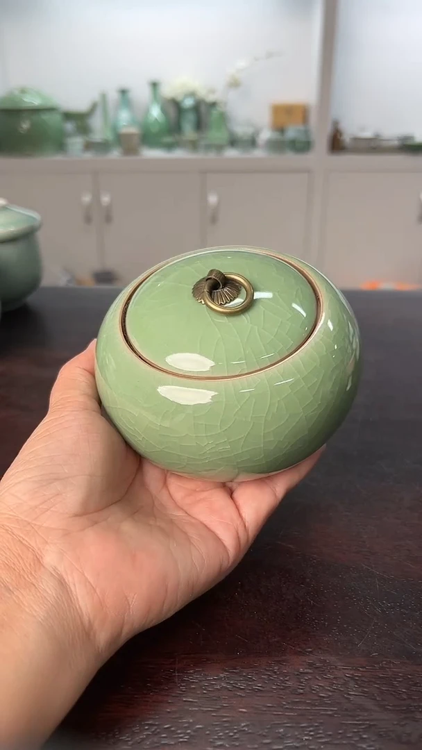龙泉云间青瓷小米茶器
