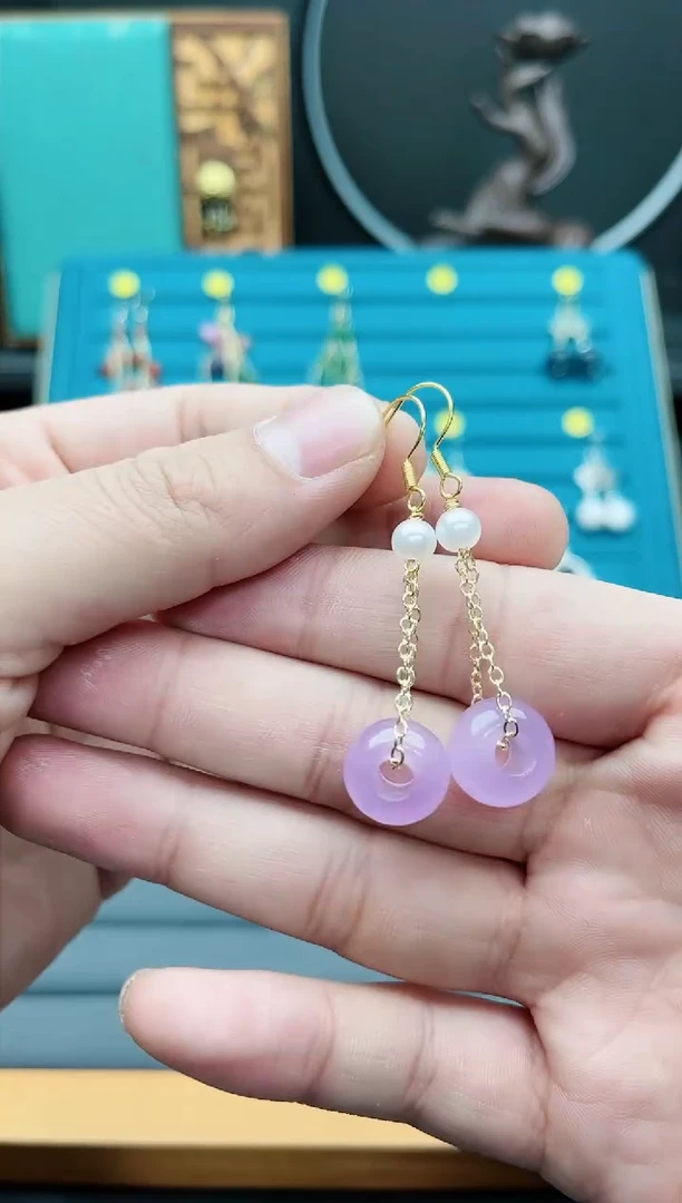 【闪购商品】玛瑙/玉髓耳钉银S925镶嵌715000