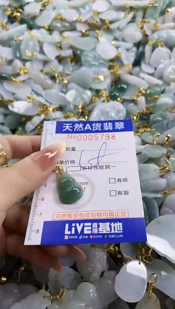 颈饰未镶嵌翡翠天然A货翡翠