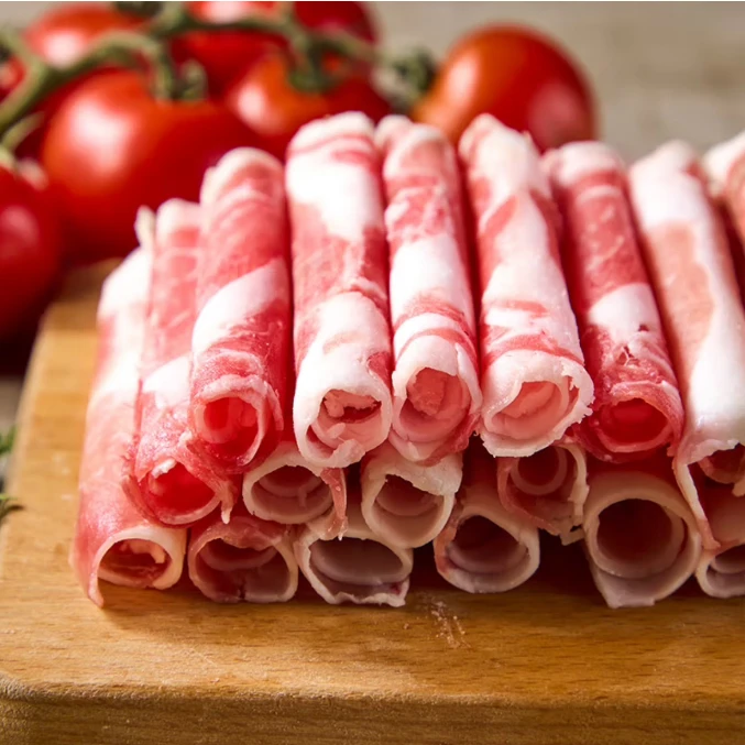 国产原切牛肉卷+原切羊肉卷 组合到手3斤 150g*10袋家庭火锅涮烤