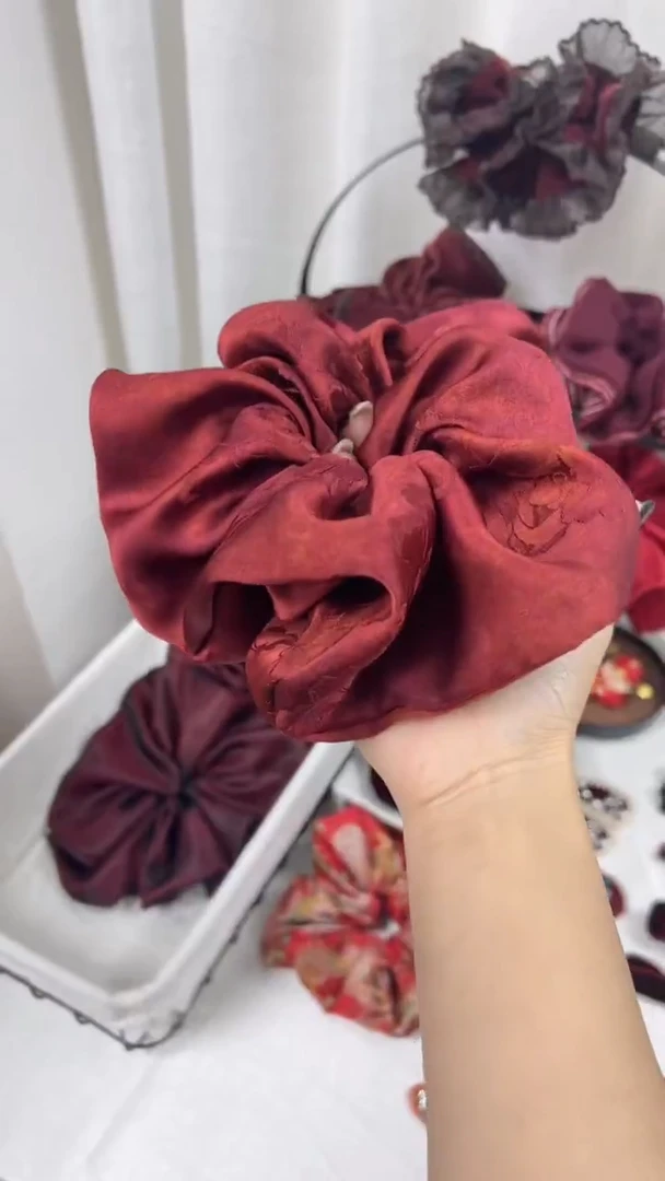 非金属布艺简约百搭发饰10cm