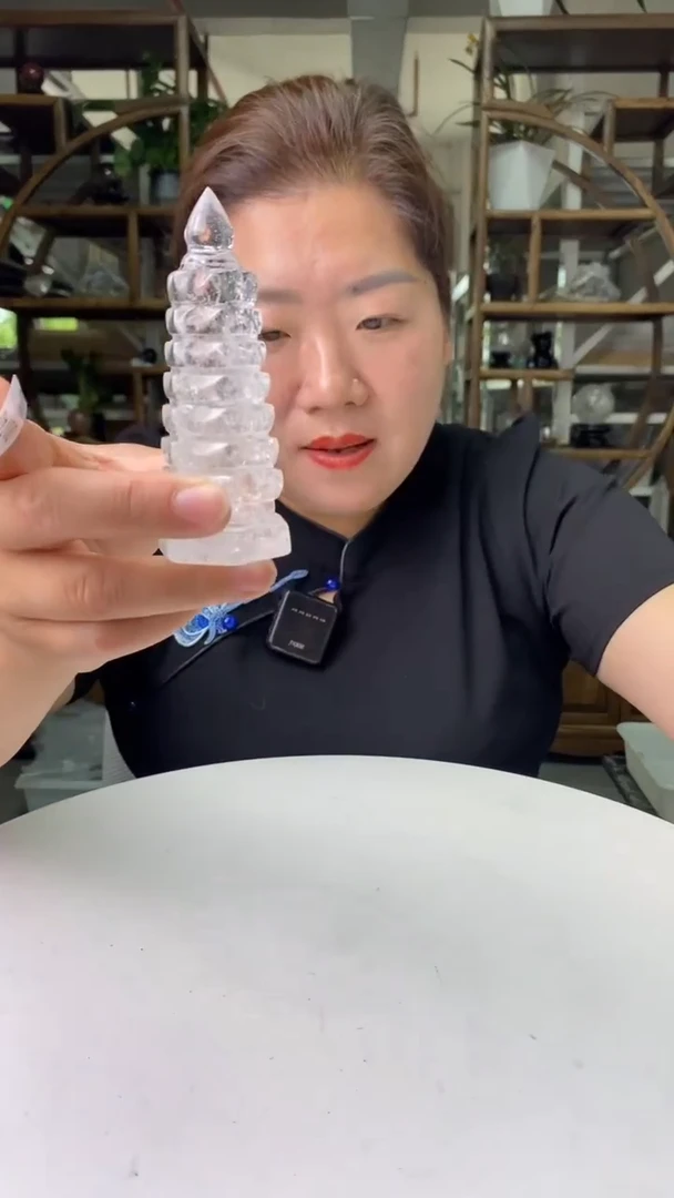 文昌塔未镶嵌水晶白水晶文昌塔D740
