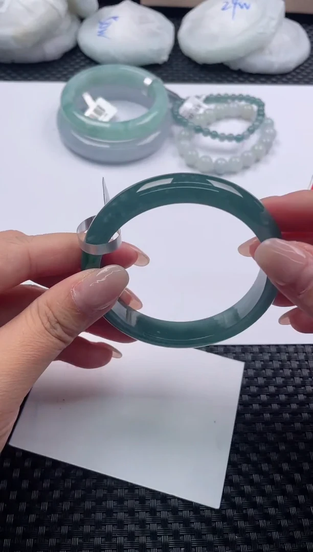 未镶嵌手镯翡翠基地发货H  6509 57+