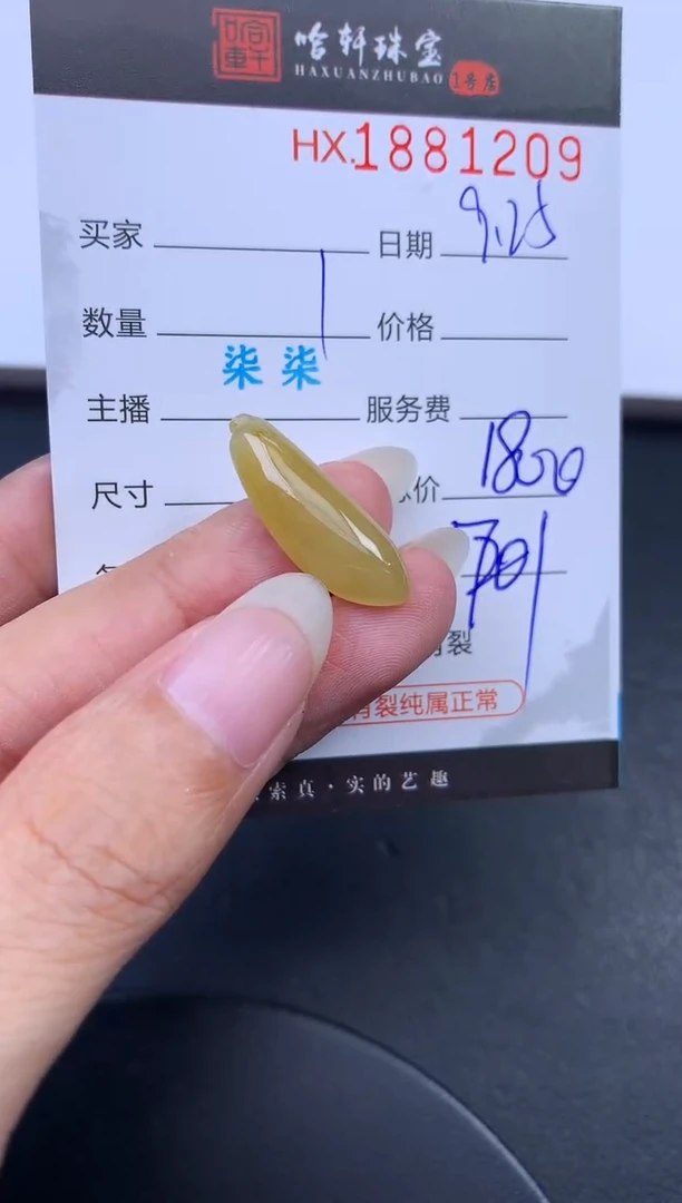 未镶嵌挂件翡翠哈轩 挂件1