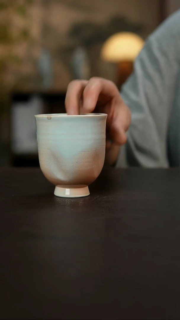 杯景德镇陶瓷杯碗柴烧多人