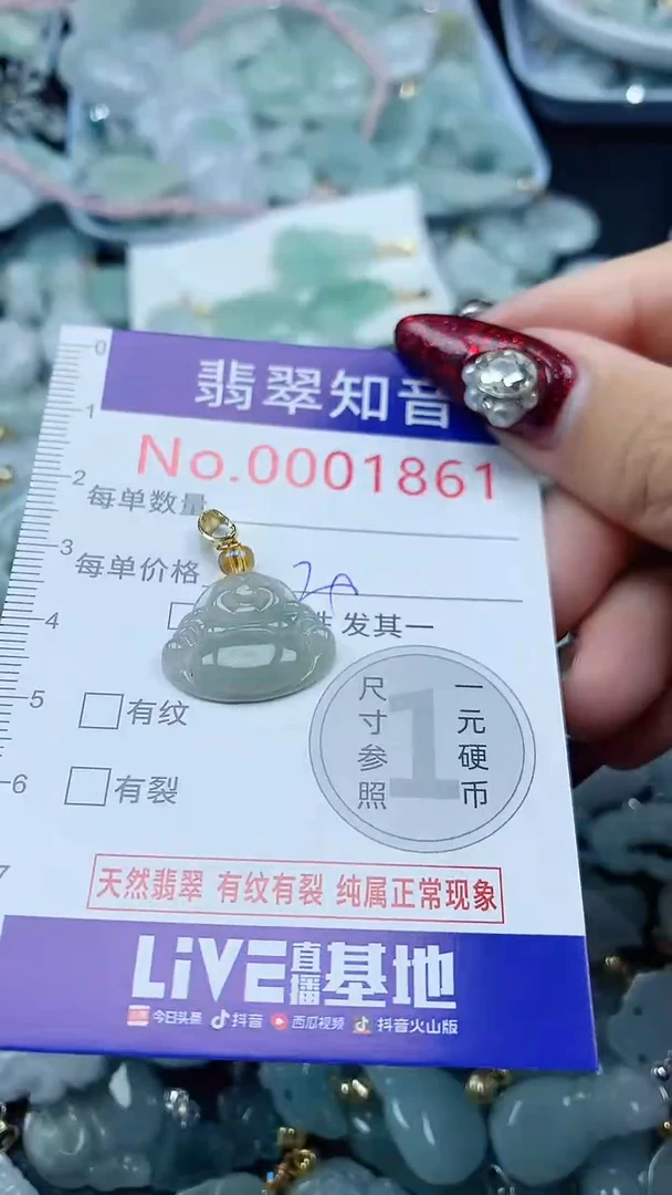 吊坠(不含链)未镶嵌翡翠1861