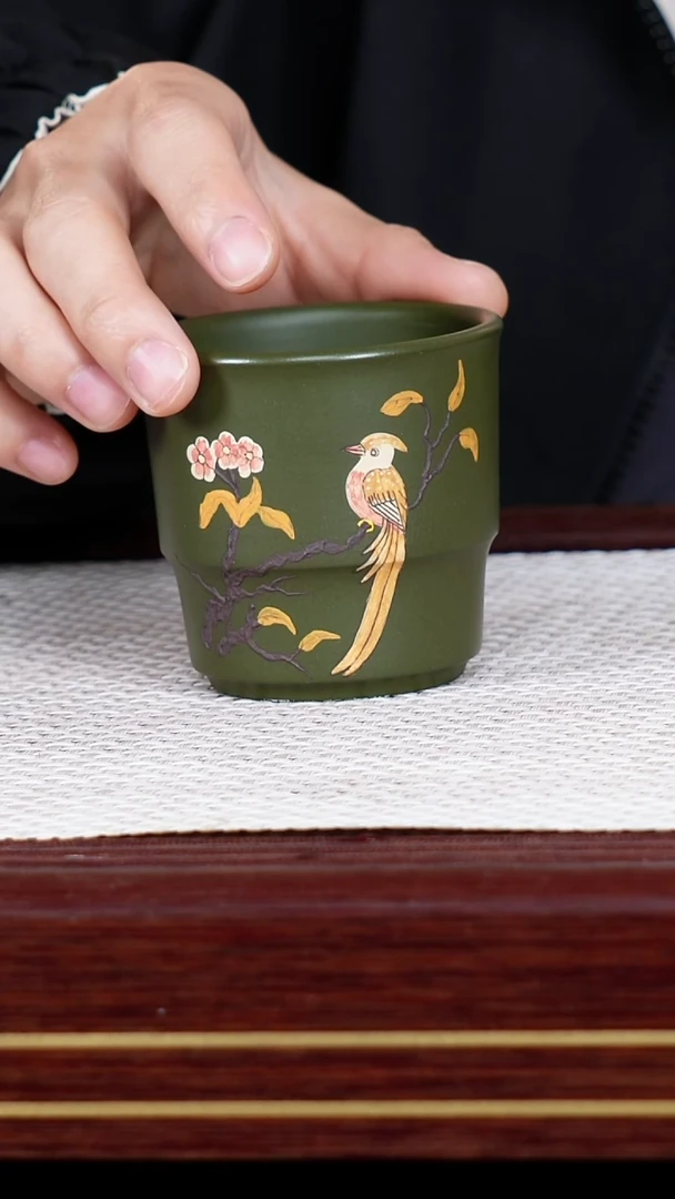 茶杯紫砂宜兴原矿紫砂 全手工制作