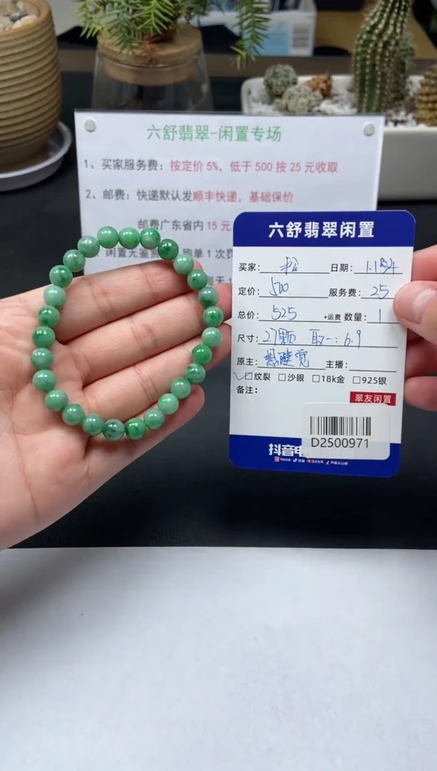 【闪购商品】翡翠手串未镶嵌D2500971