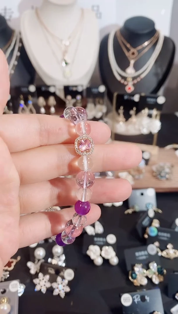 铜合金无925银手链7212