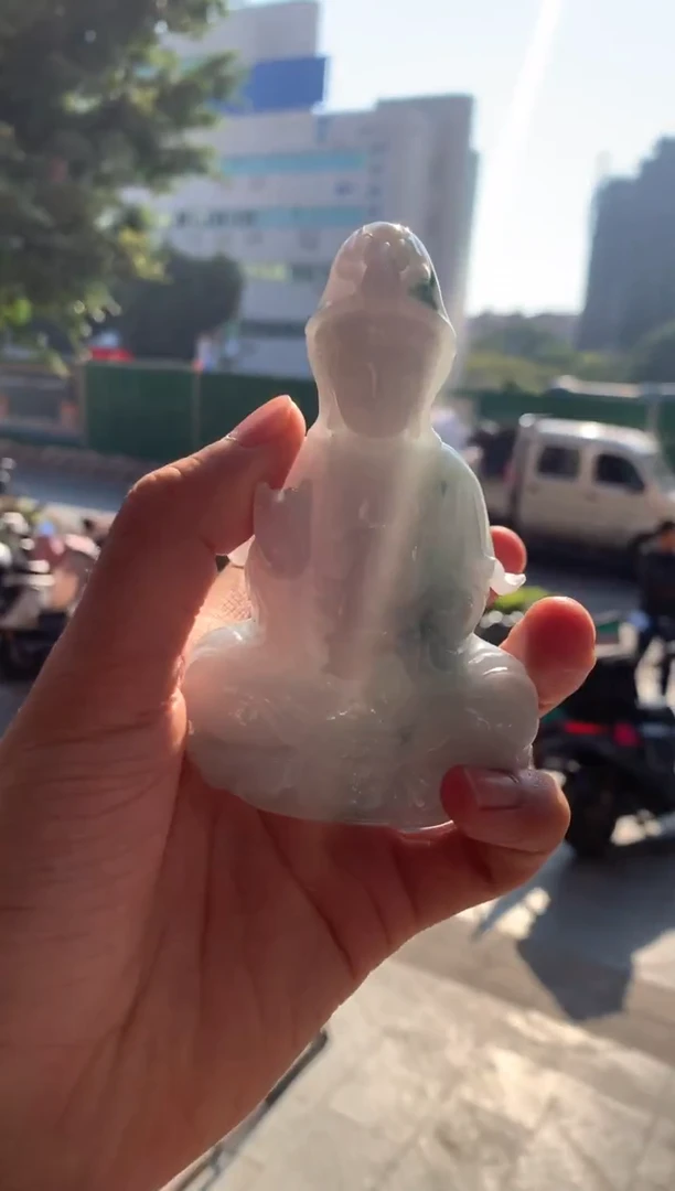 未镶嵌挂件翡翠落***情翡翠摆件