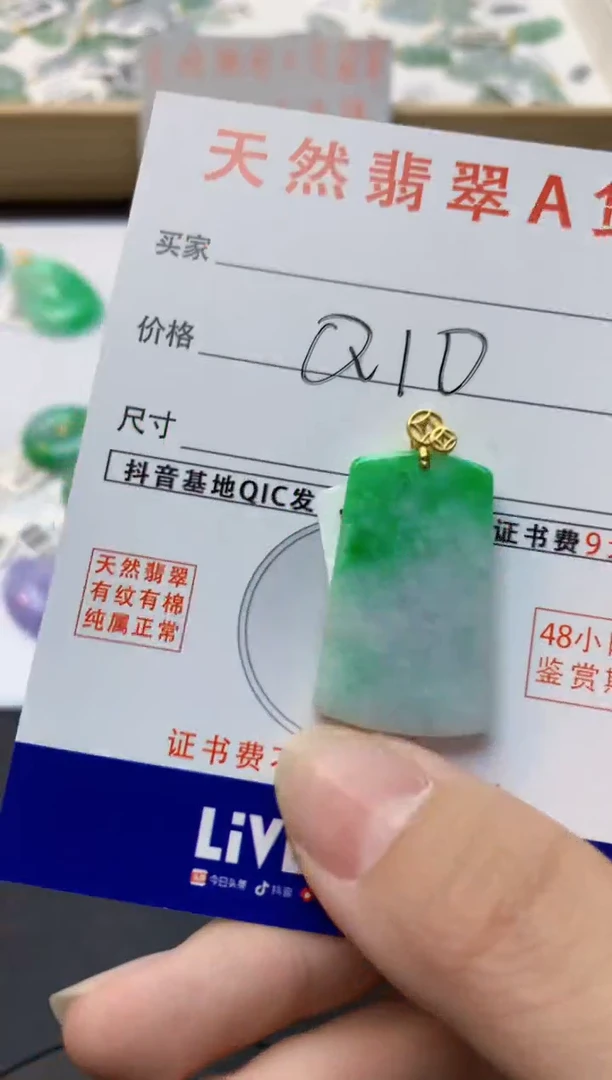 颈饰未镶嵌翡翠天然缅甸A货翡翠