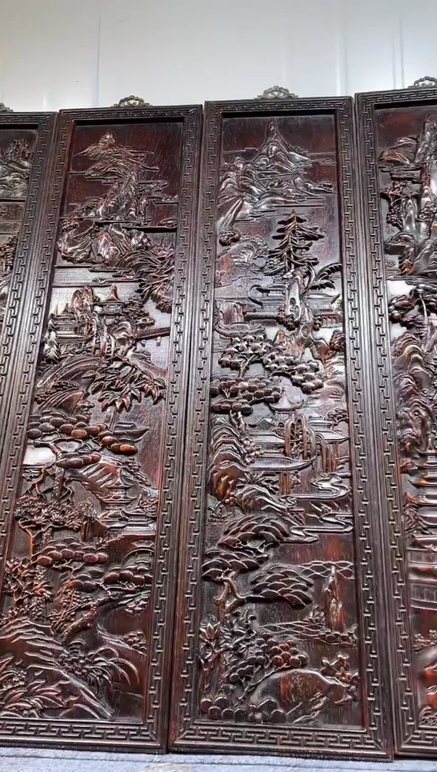 木紫檀雕刻一物一拍