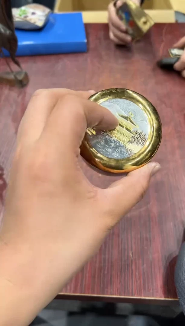 铜大**紫小四孤品收藏工艺品