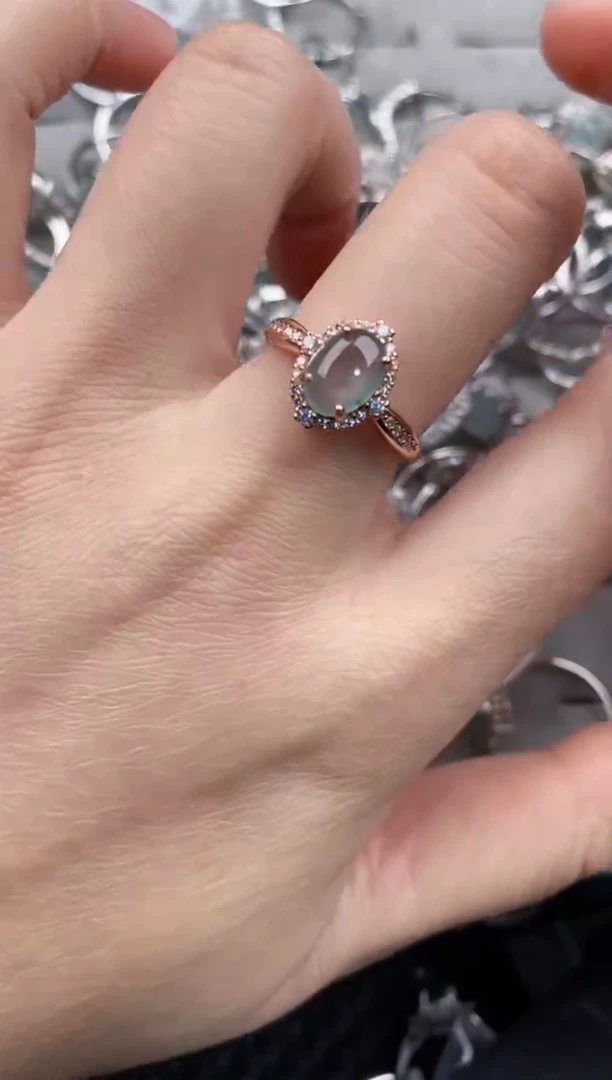 银S925镶嵌戒指翡翠888             31