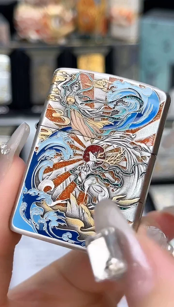 铜Zippo  九色鹿