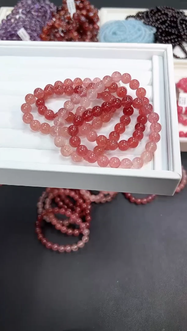 【闪购商品】石英质玉手链未镶嵌76Q多样性发其一/1条9mm默认微瑕