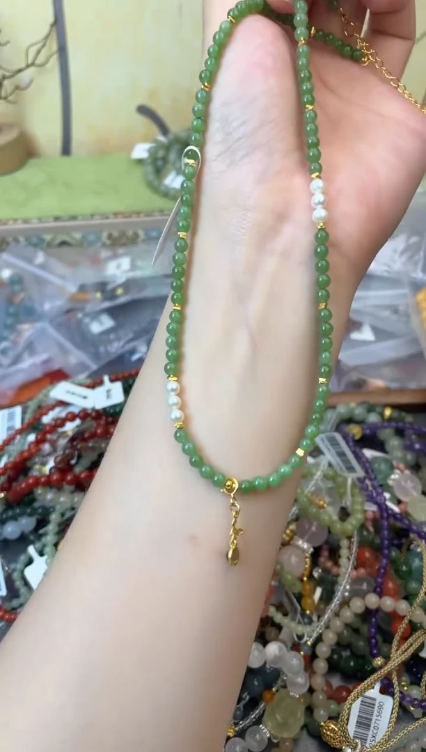 颈饰和田玉银S925镶嵌239