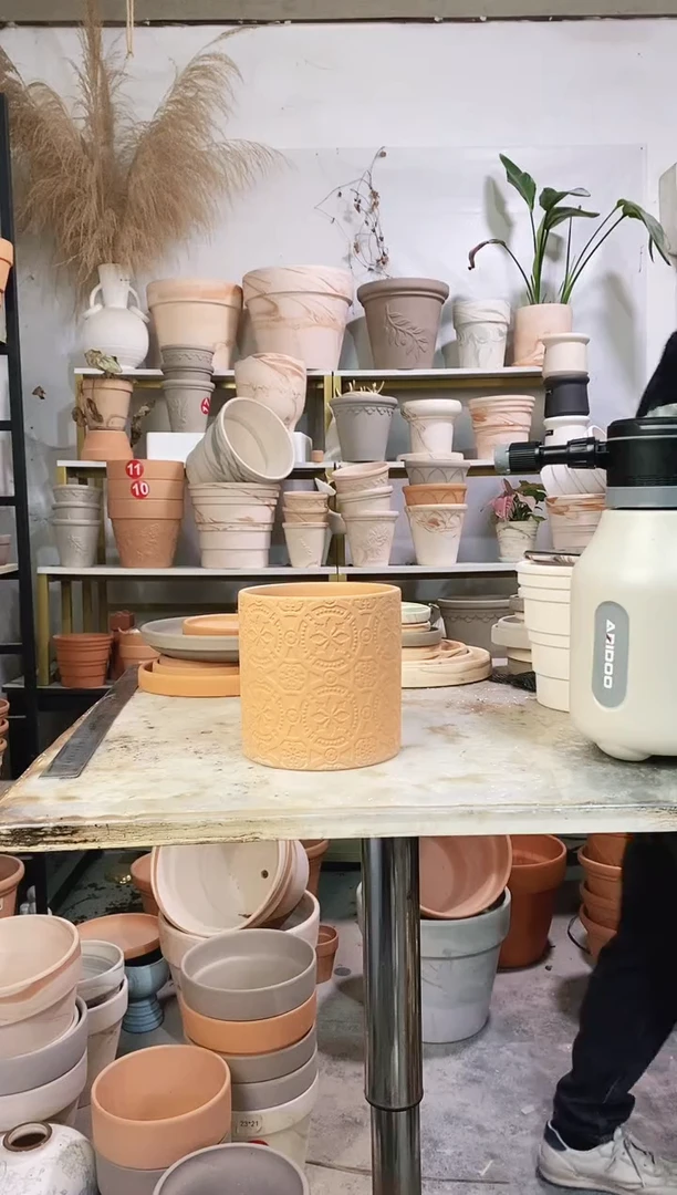 13*13红陶直筒波西米亚 1盆无托